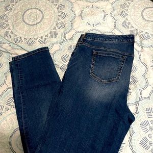 Dark blue ripped jeans from torrid